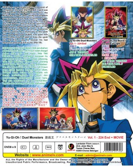 Yu Gi Oh ! Duel Monsters (TV 1 - 224 End + Movie) DVD